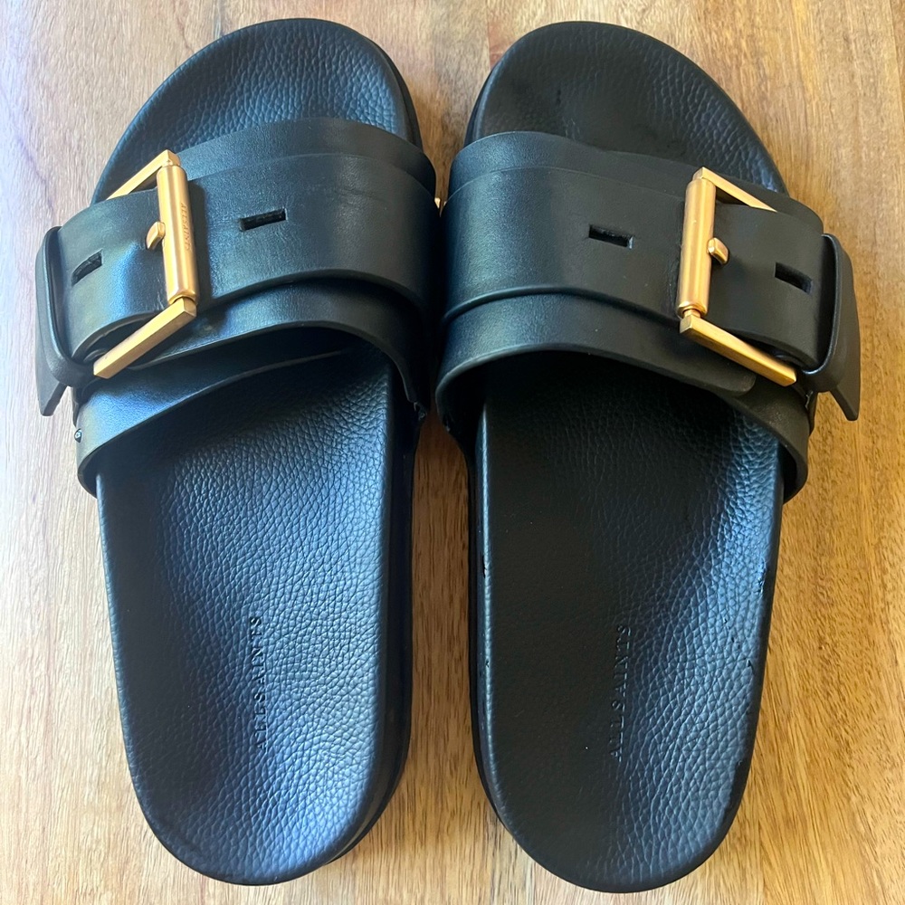 AllSaints Ellie Stud Slide Sandal 9US/39EU